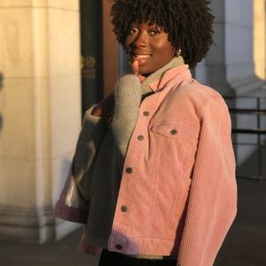 PINK CORDUROY JACKET